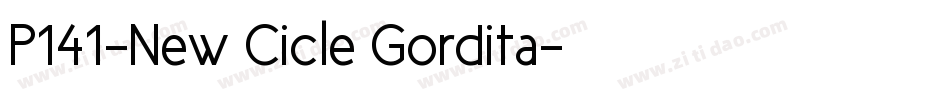 P141-New Cicle Gordita字体转换